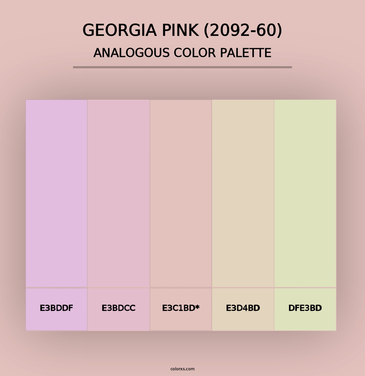 Georgia Pink (2092-60) - Analogous Color Palette