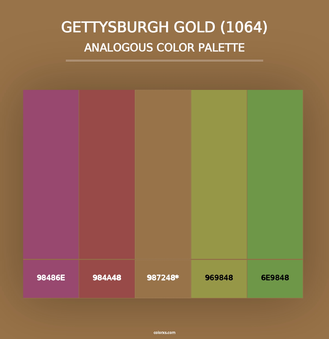 Gettysburgh Gold (1064) - Analogous Color Palette