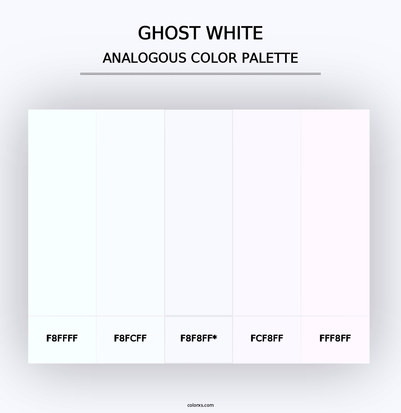 Ghost White - Analogous Color Palette