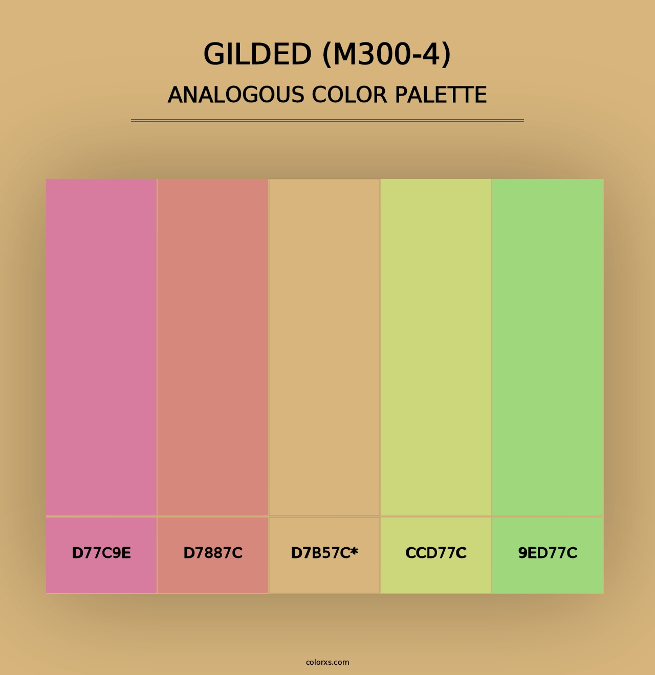 Gilded (M300-4) - Analogous Color Palette