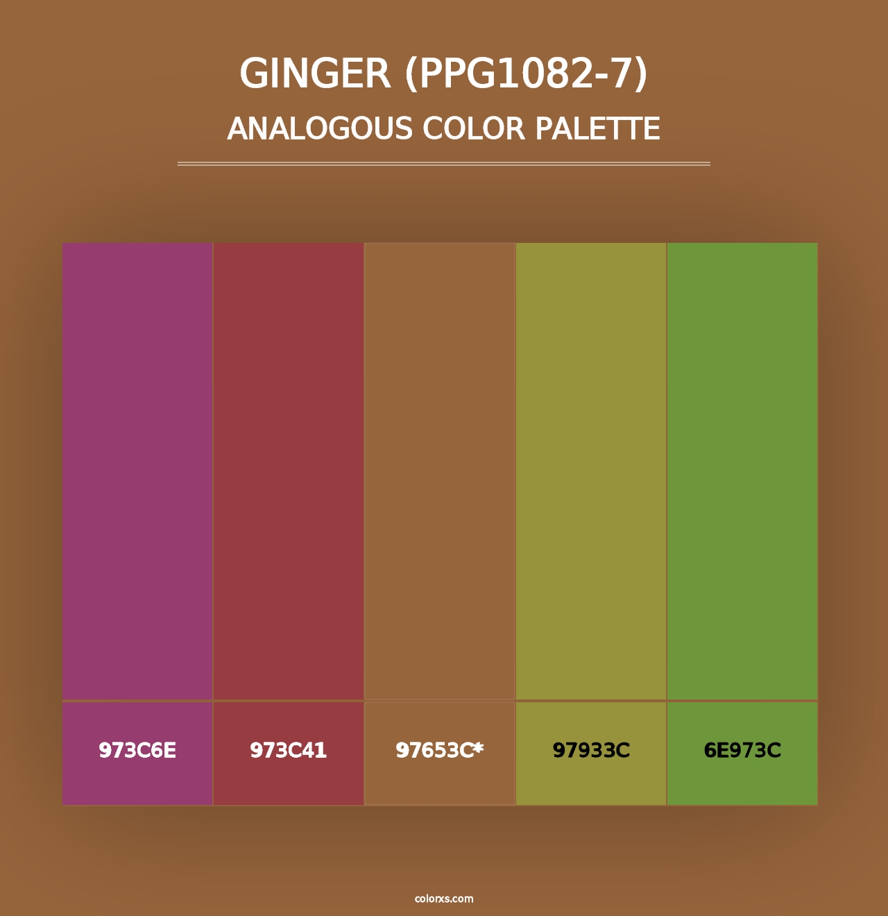 Ginger (PPG1082-7) - Analogous Color Palette