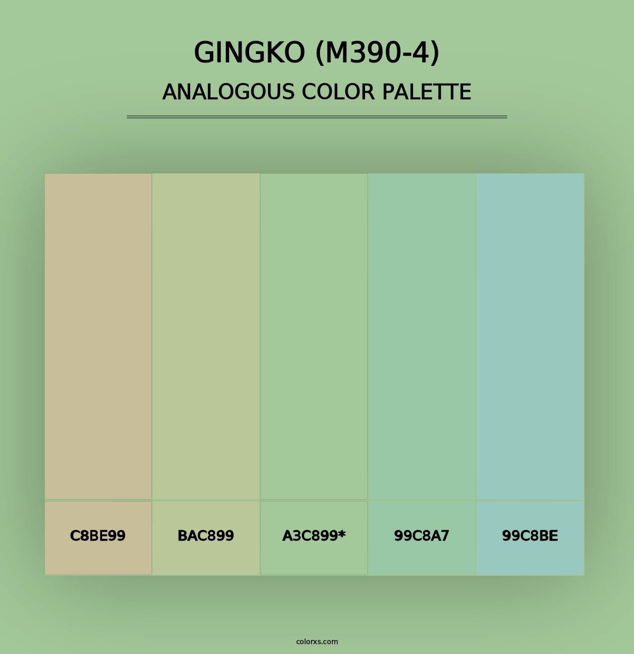 Gingko (M390-4) - Analogous Color Palette