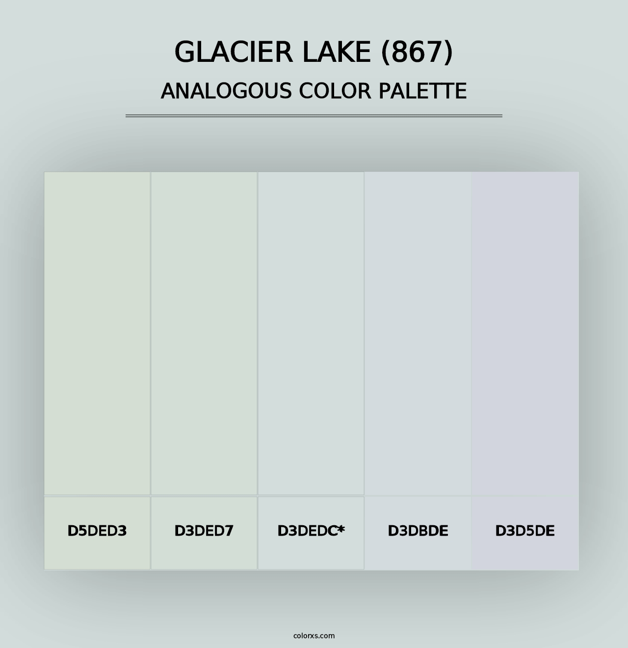 Glacier Lake (867) - Analogous Color Palette