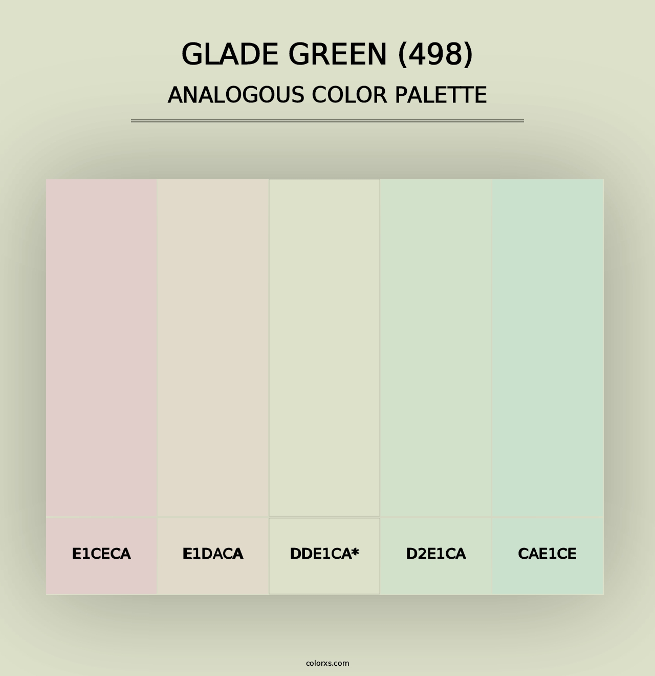 Glade Green (498) - Analogous Color Palette