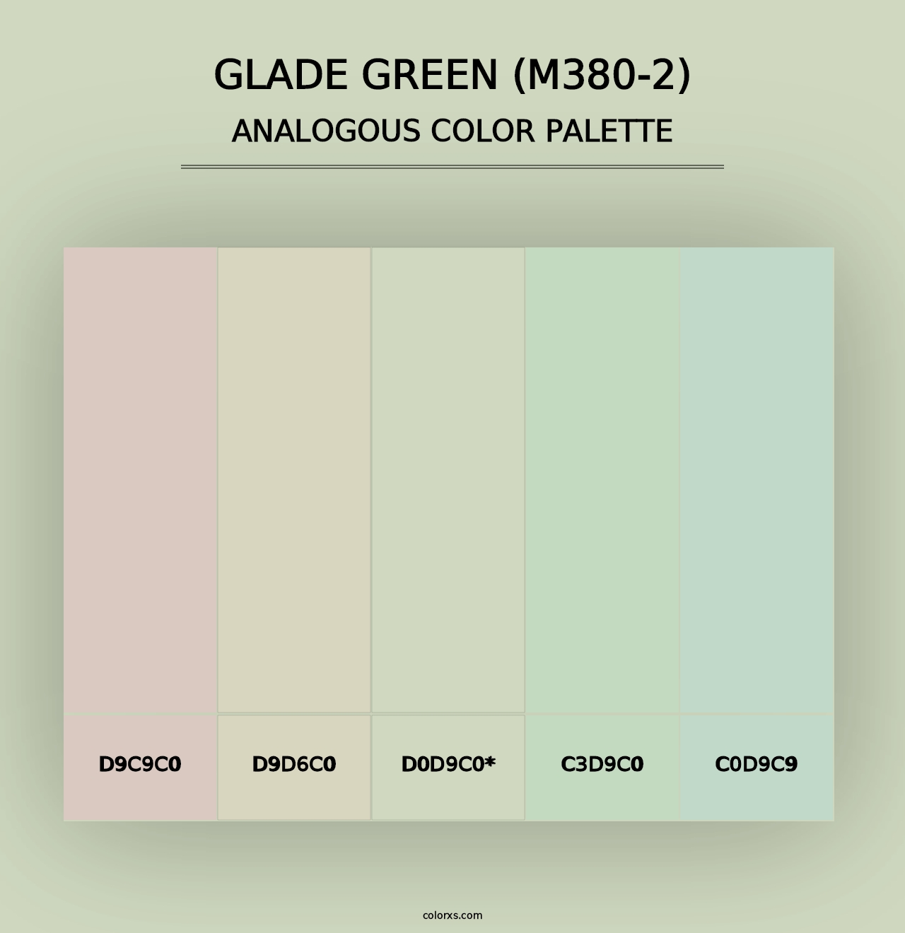 Glade Green (M380-2) - Analogous Color Palette