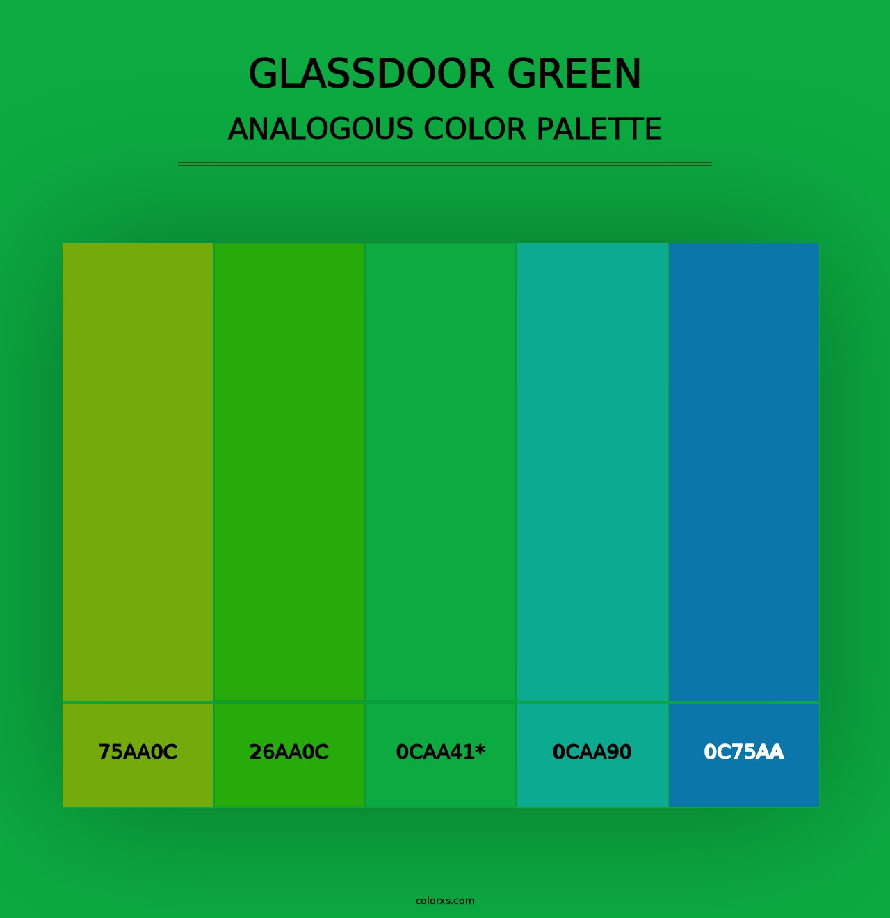 Glassdoor Green - Analogous Color Palette