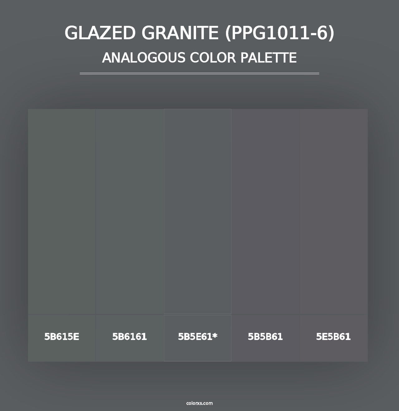 Glazed Granite (PPG1011-6) - Analogous Color Palette