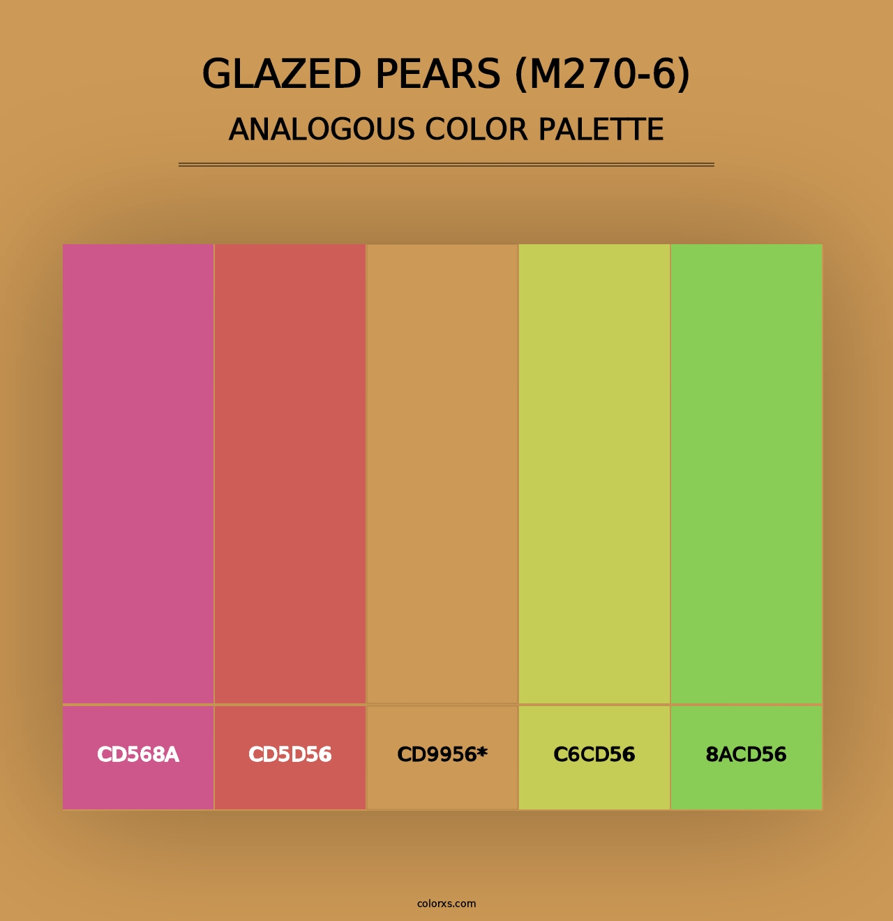 Glazed Pears (M270-6) - Analogous Color Palette