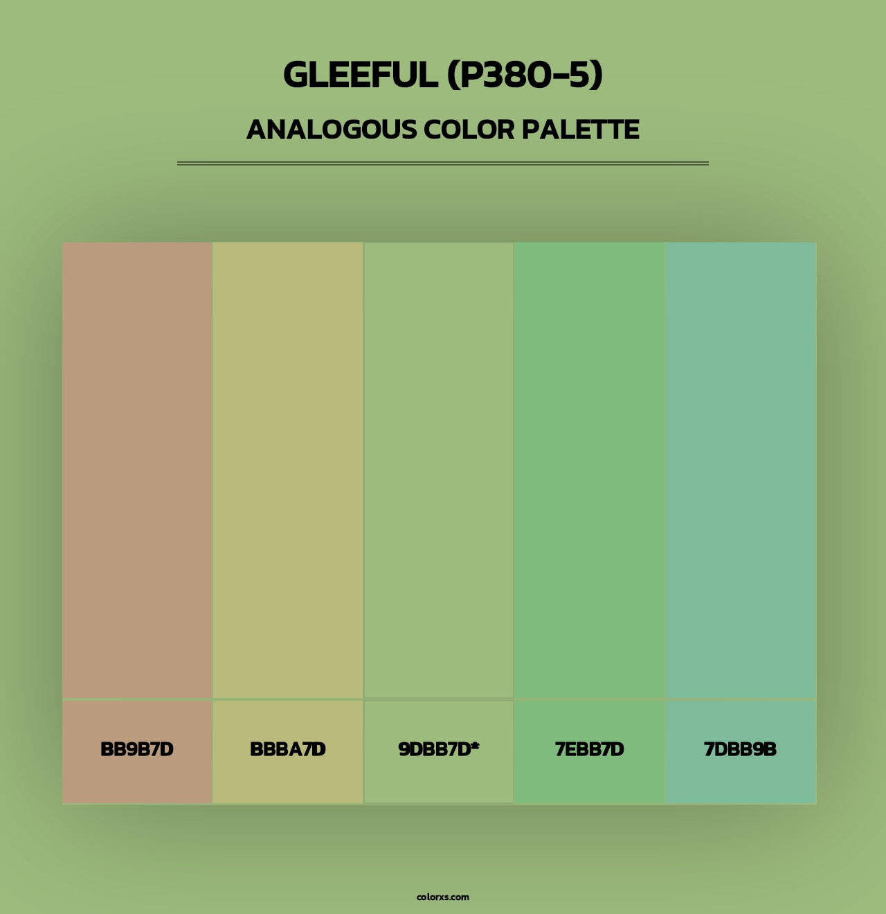 Gleeful (P380-5) - Analogous Color Palette