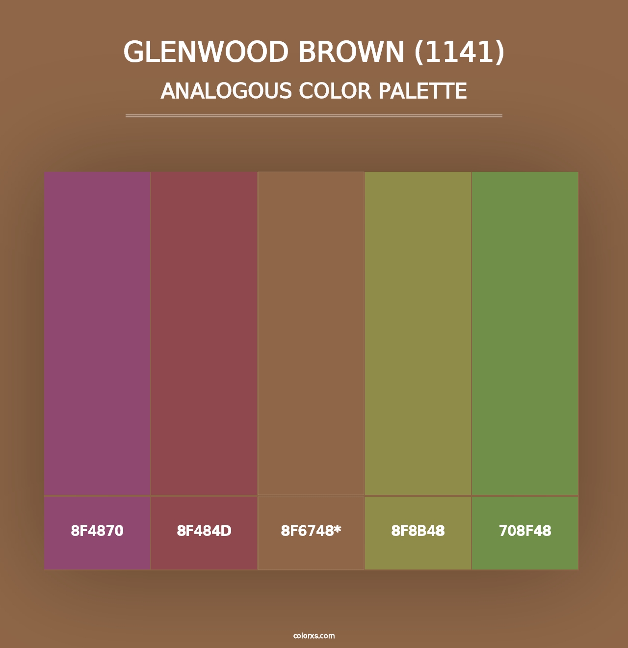 Glenwood Brown (1141) - Analogous Color Palette