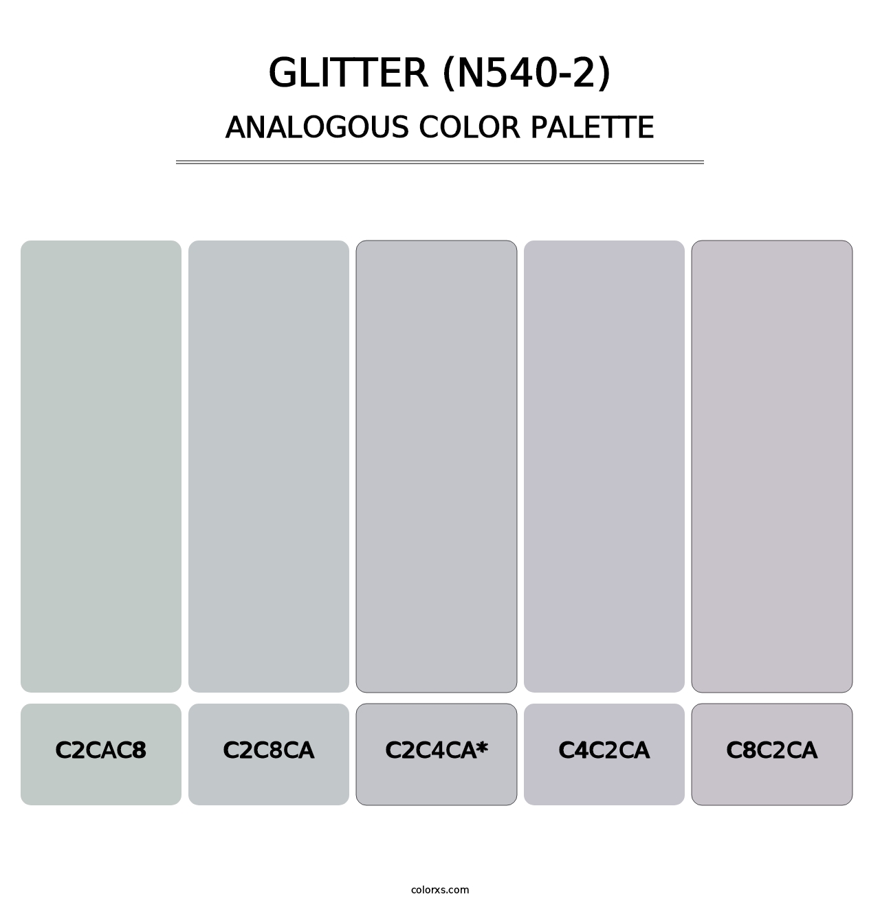 Glitter (N540-2) - Analogous Color Palette