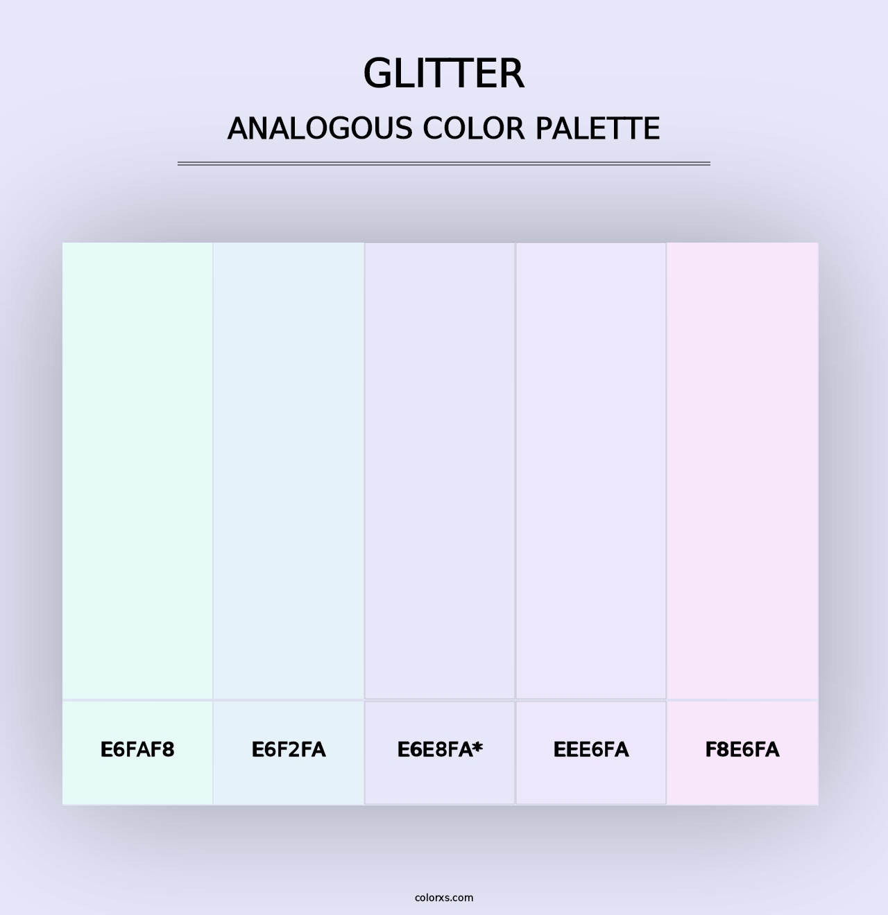 Glitter - Analogous Color Palette