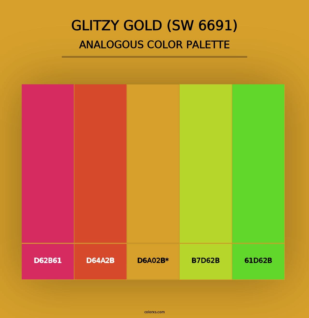 Glitzy Gold (SW 6691) - Analogous Color Palette