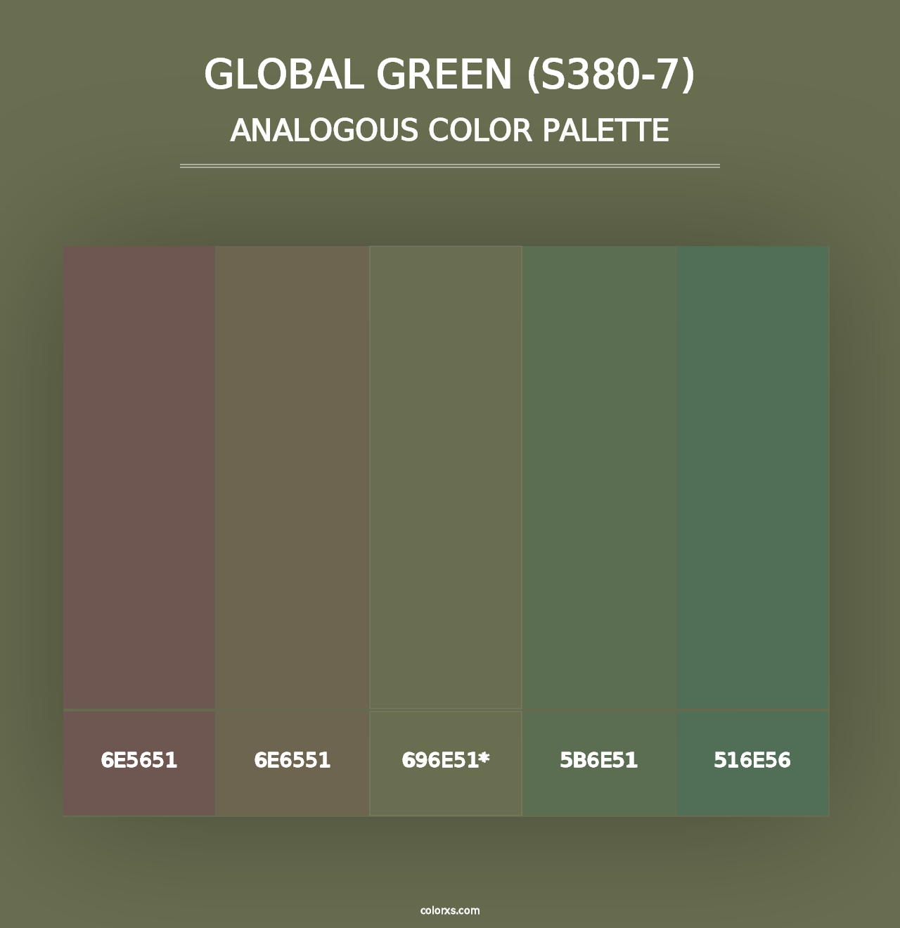 Global Green (S380-7) - Analogous Color Palette