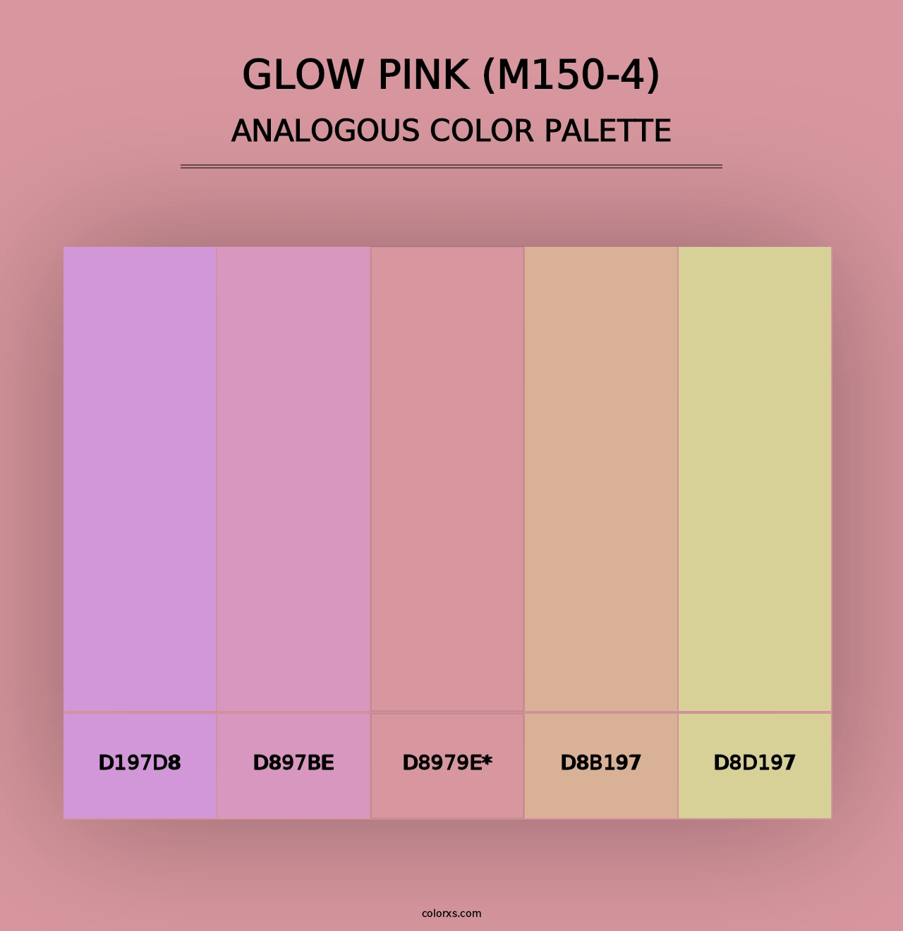 Glow Pink (M150-4) - Analogous Color Palette