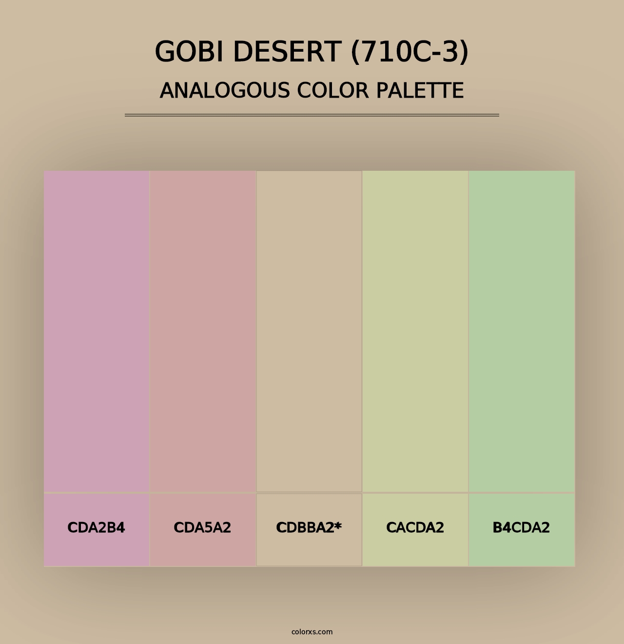 Gobi Desert (710C-3) - Analogous Color Palette