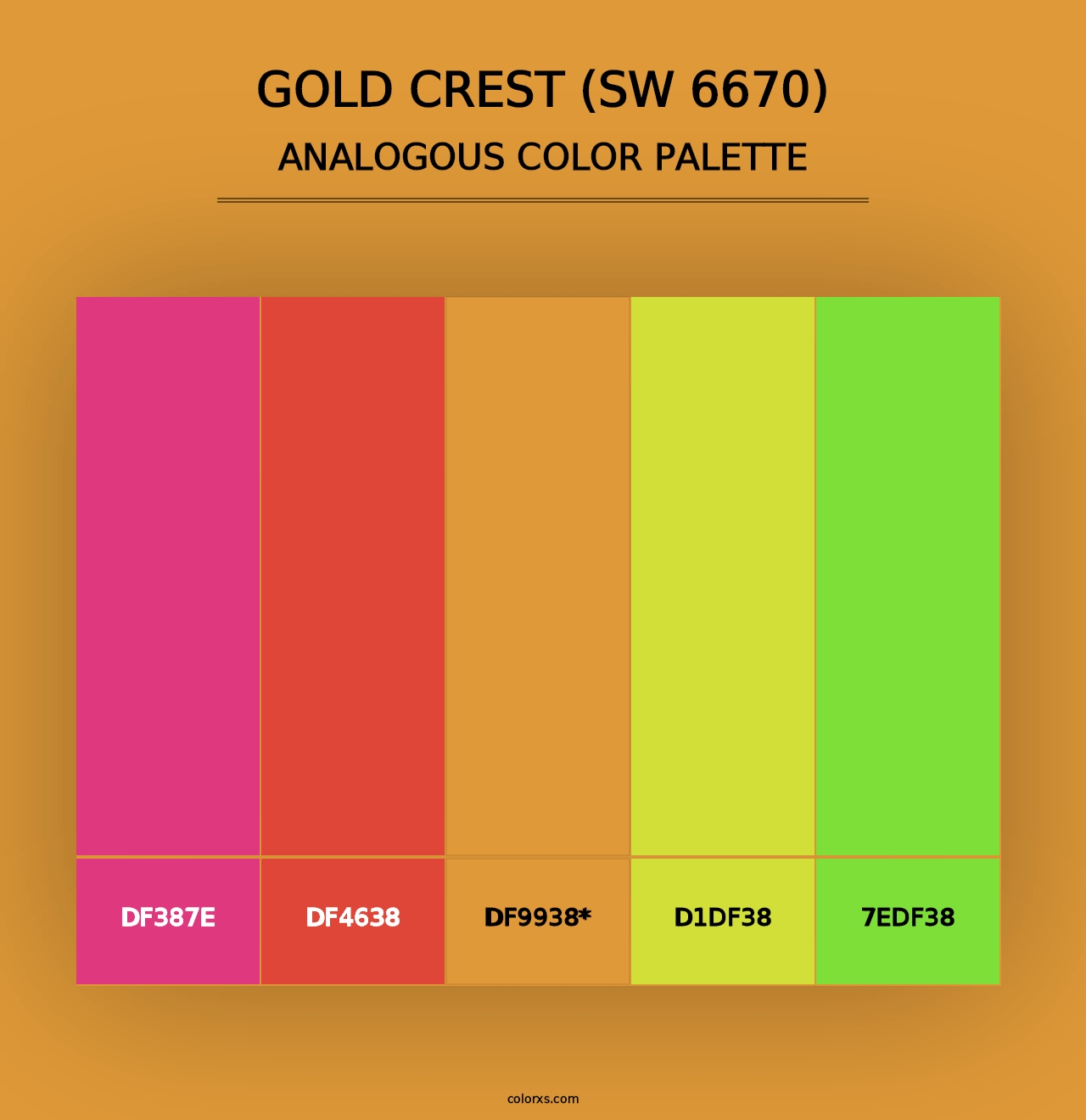 Gold Crest (SW 6670) - Analogous Color Palette