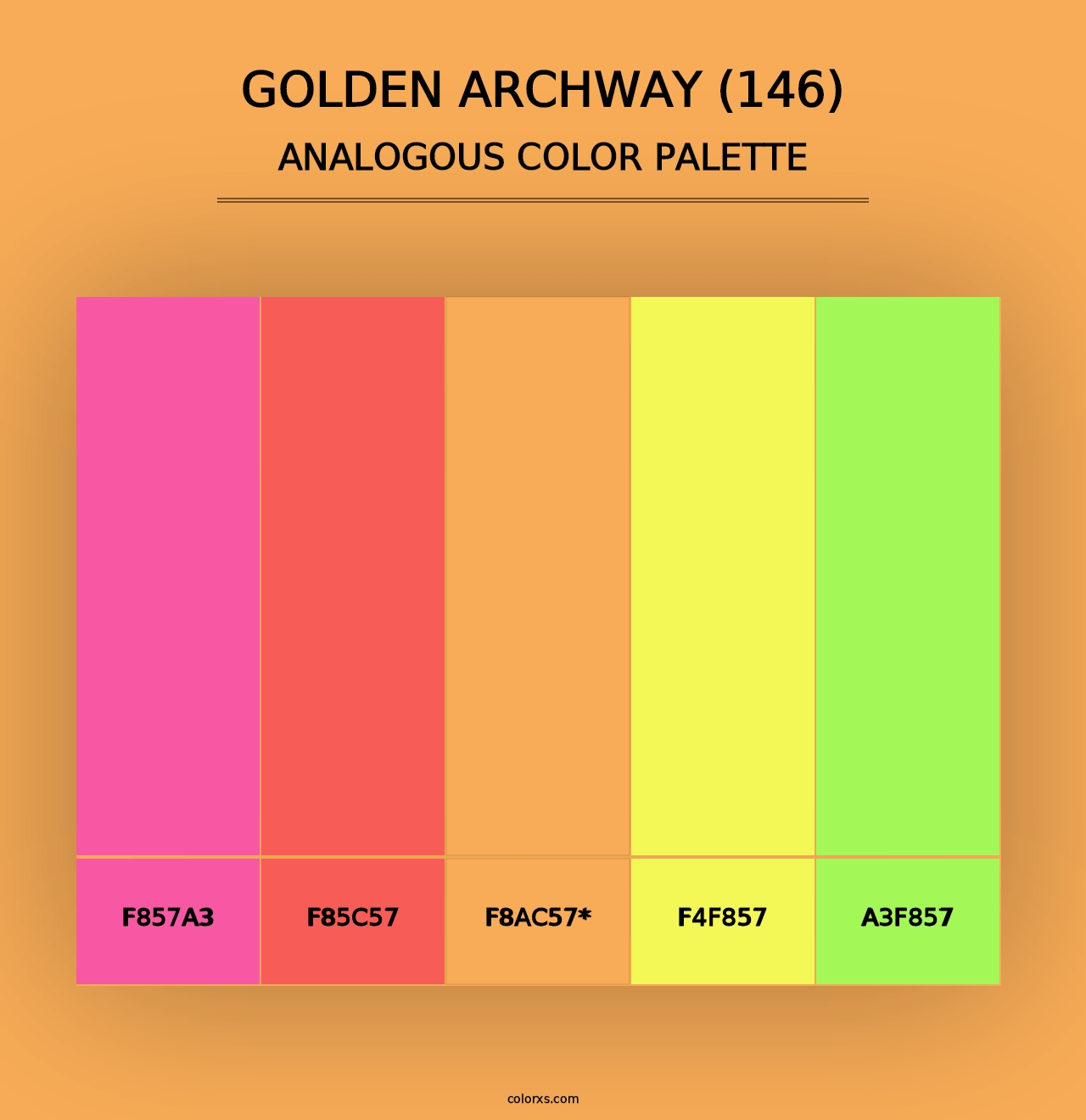 Golden Archway (146) - Analogous Color Palette