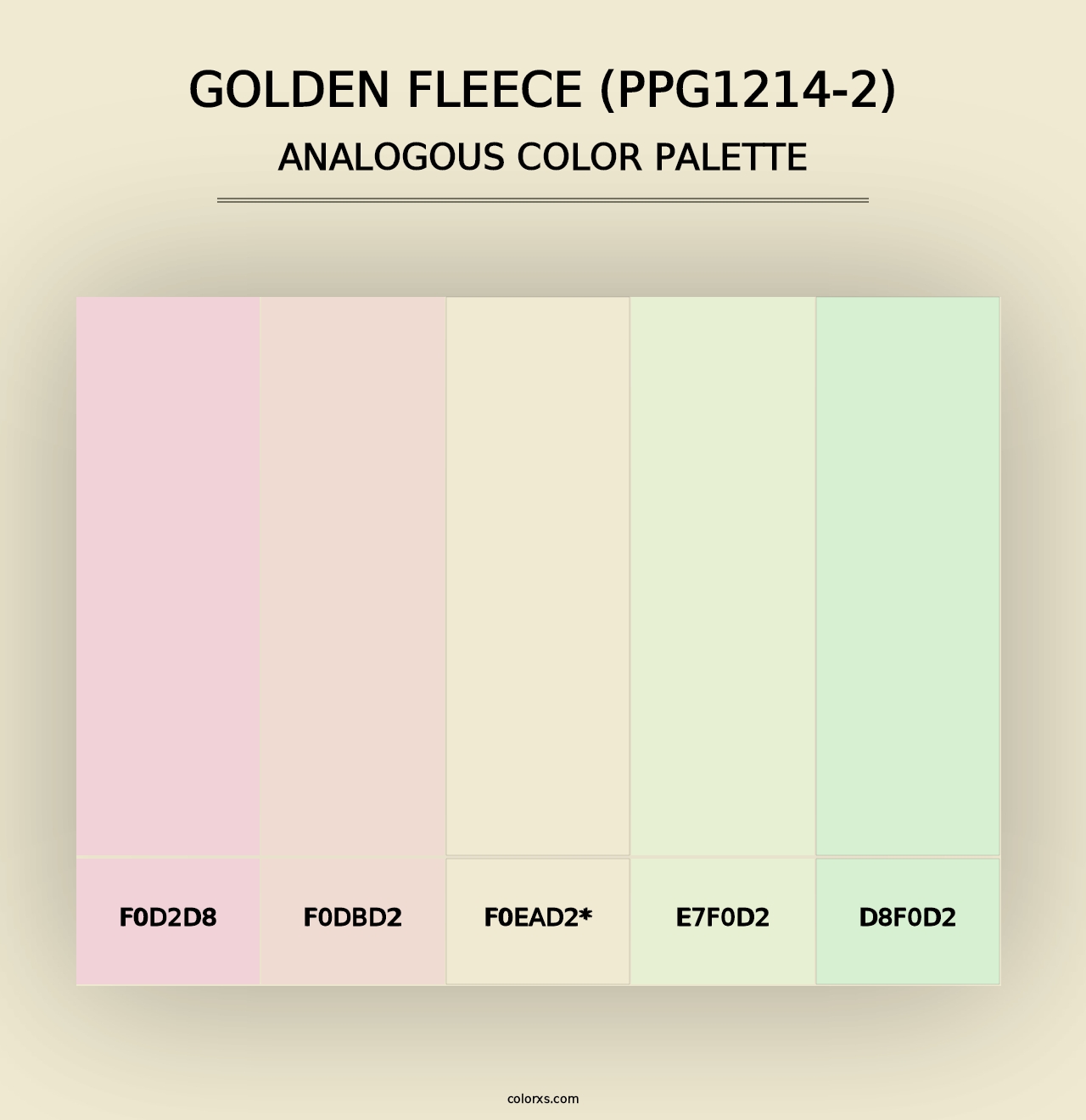 Golden Fleece (PPG1214-2) - Analogous Color Palette