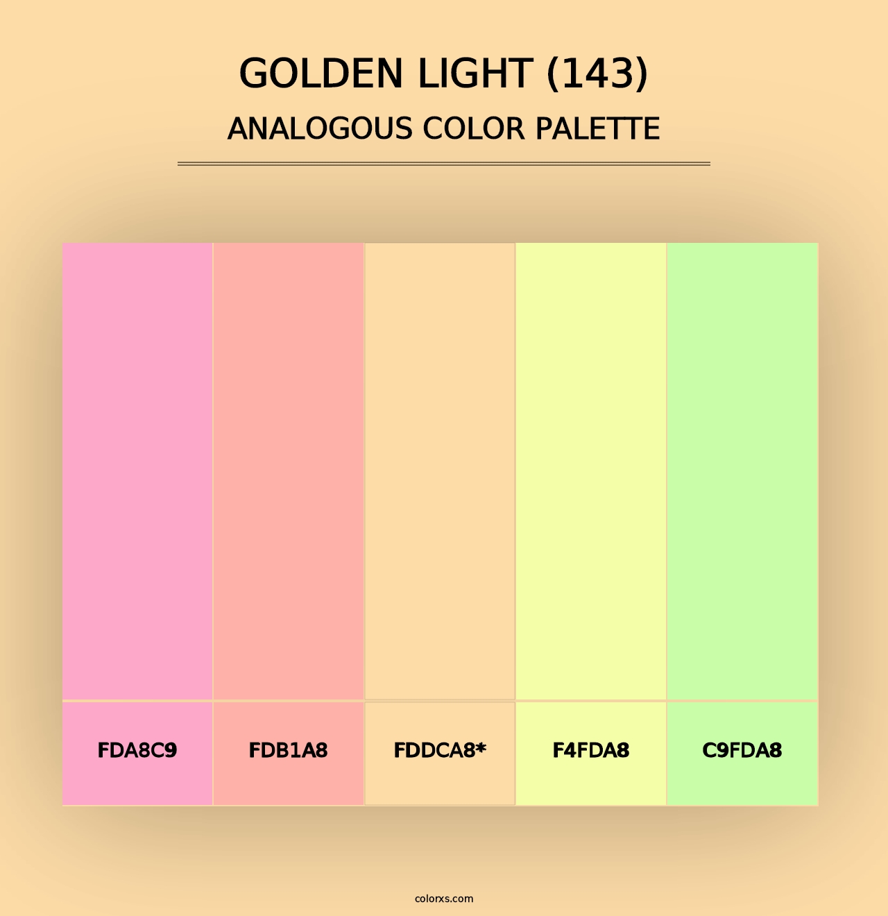 Golden Light (143) - Analogous Color Palette