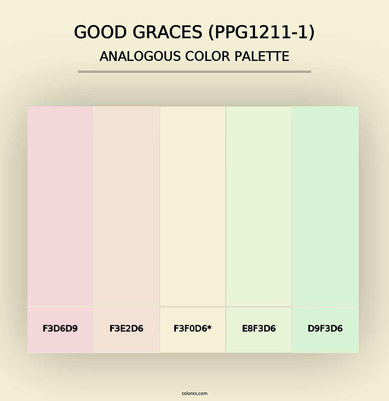 Good Graces (PPG1211-1) - Analogous Color Palette