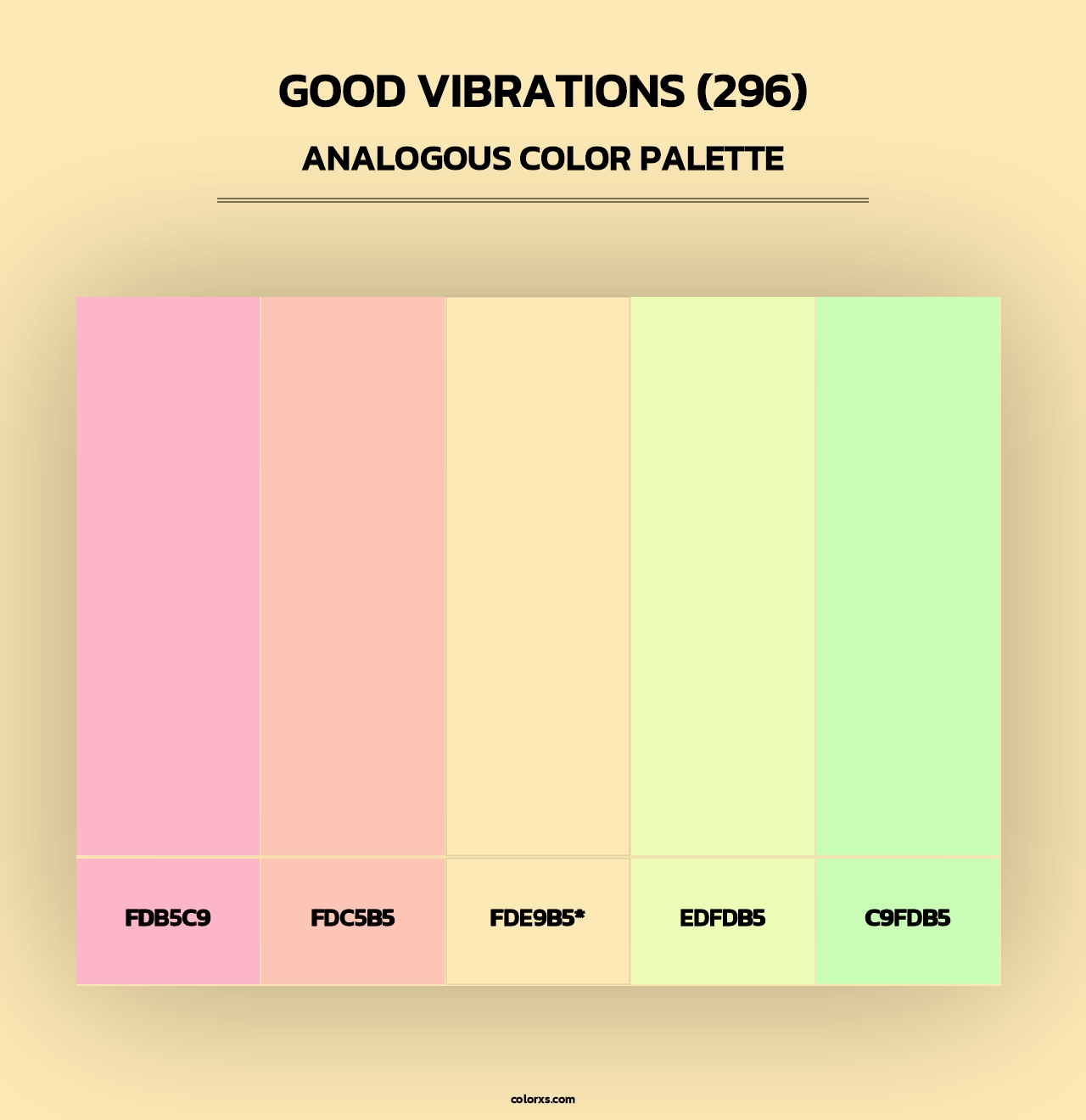 Good Vibrations (296) - Analogous Color Palette