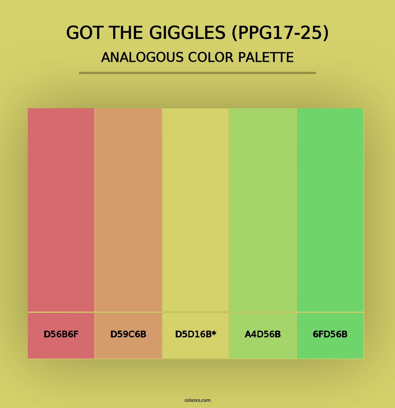 Got The Giggles (PPG17-25) - Analogous Color Palette