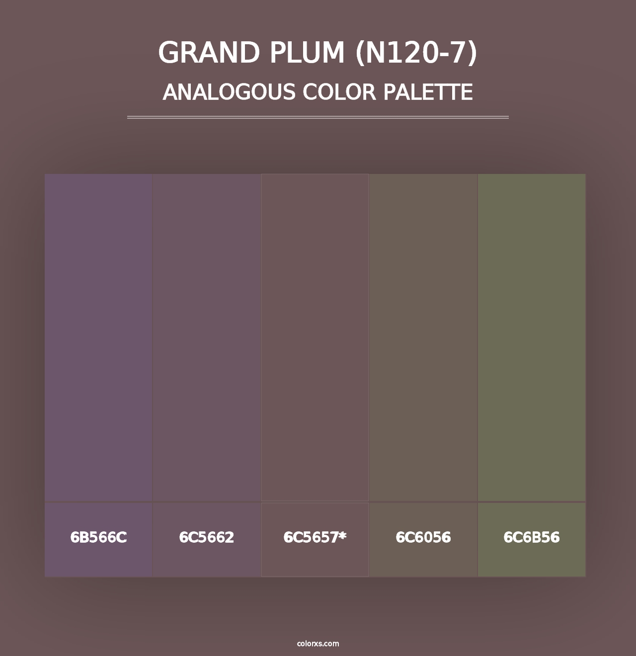 Grand Plum (N120-7) - Analogous Color Palette