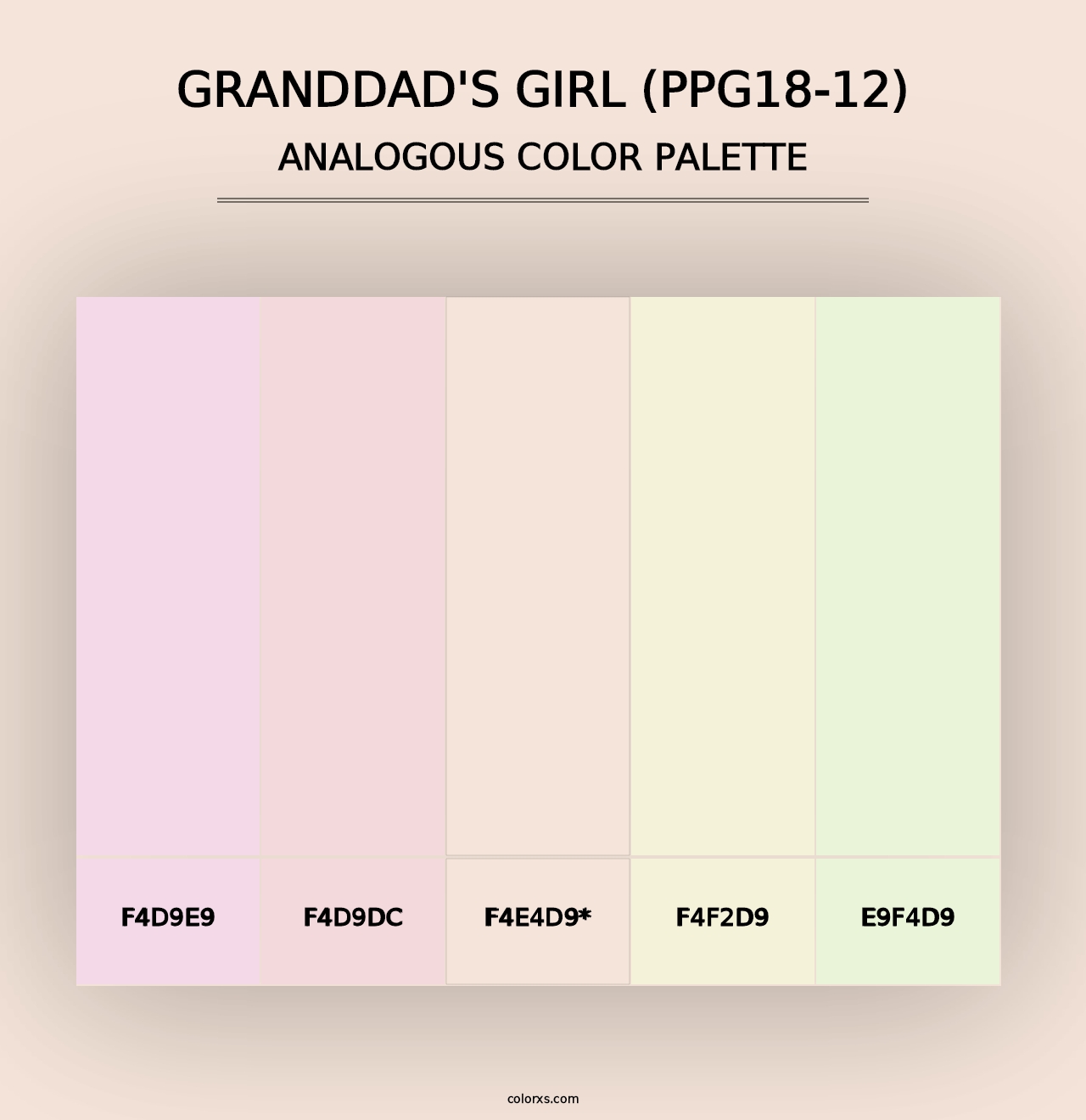 Granddad's Girl (PPG18-12) - Analogous Color Palette