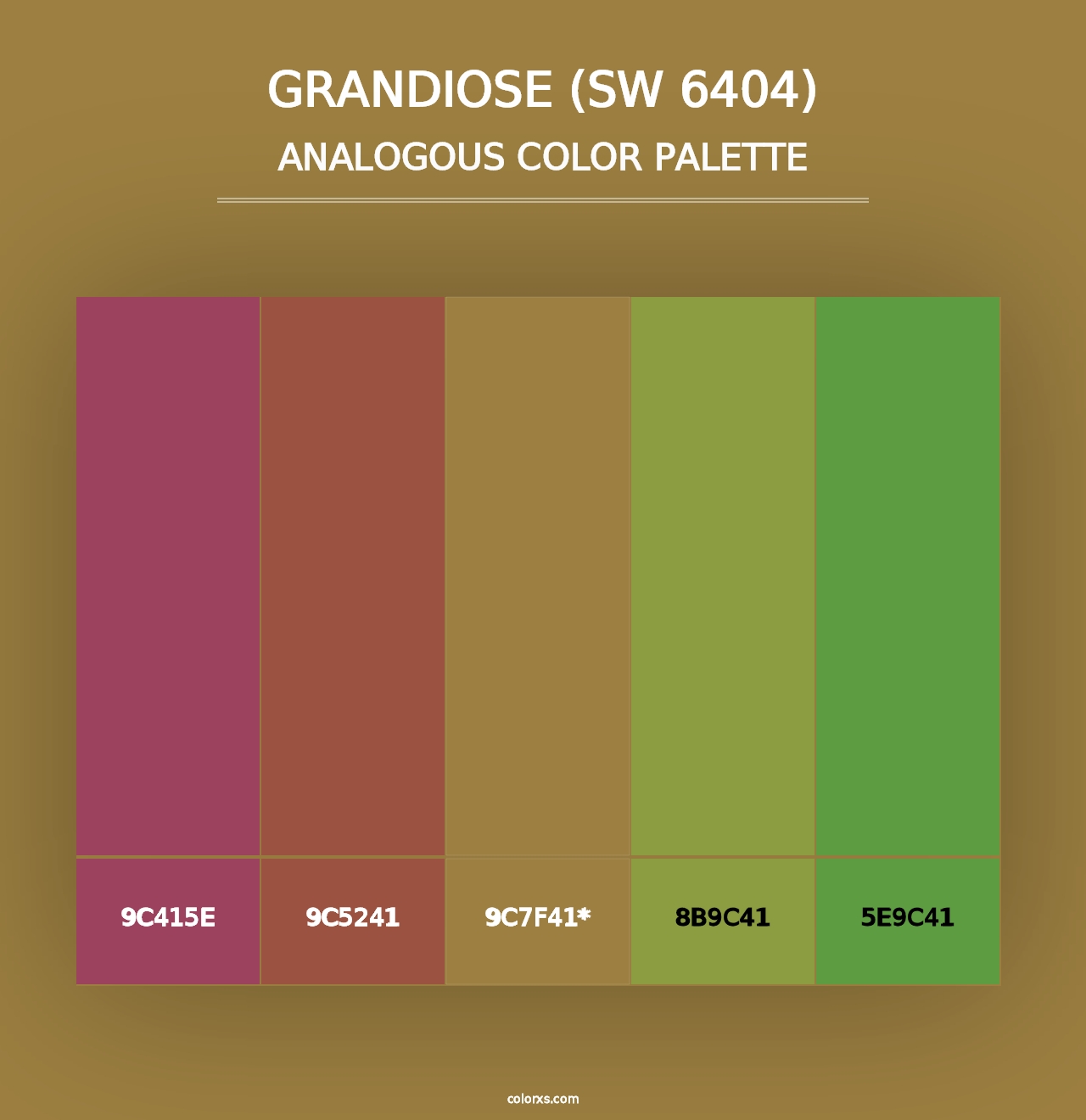 Grandiose (SW 6404) - Analogous Color Palette