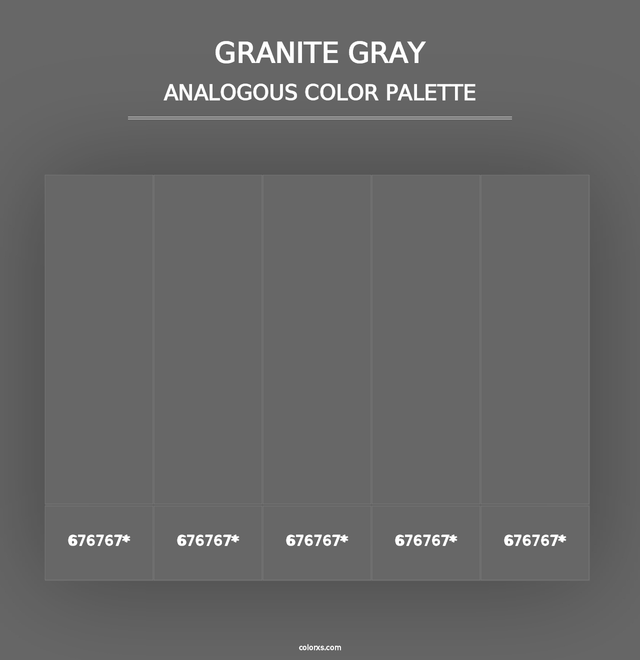 Granite Gray - Analogous Color Palette