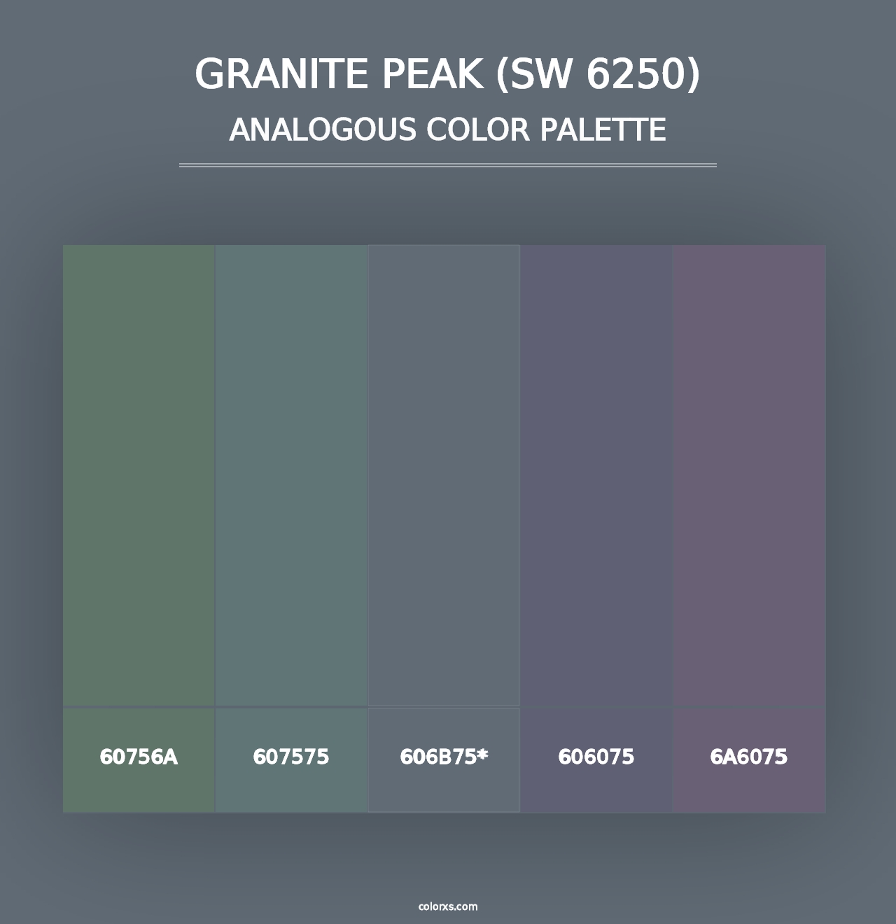 Granite Peak (SW 6250) - Analogous Color Palette