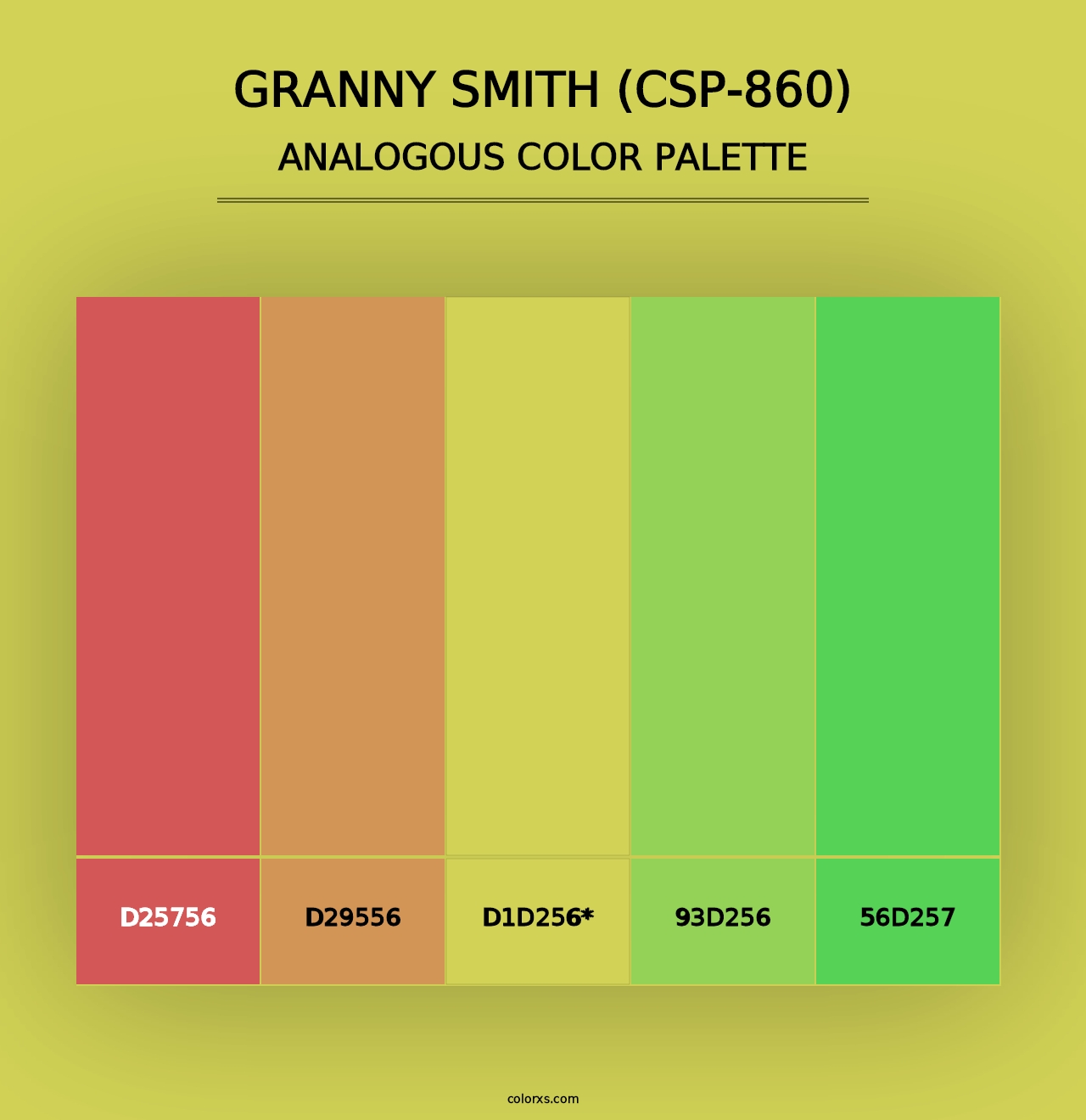 Granny Smith (CSP-860) - Analogous Color Palette