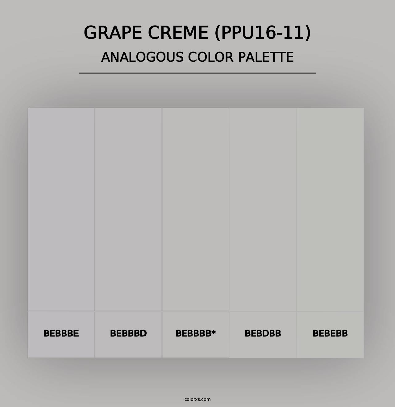 Grape Creme (PPU16-11) - Analogous Color Palette