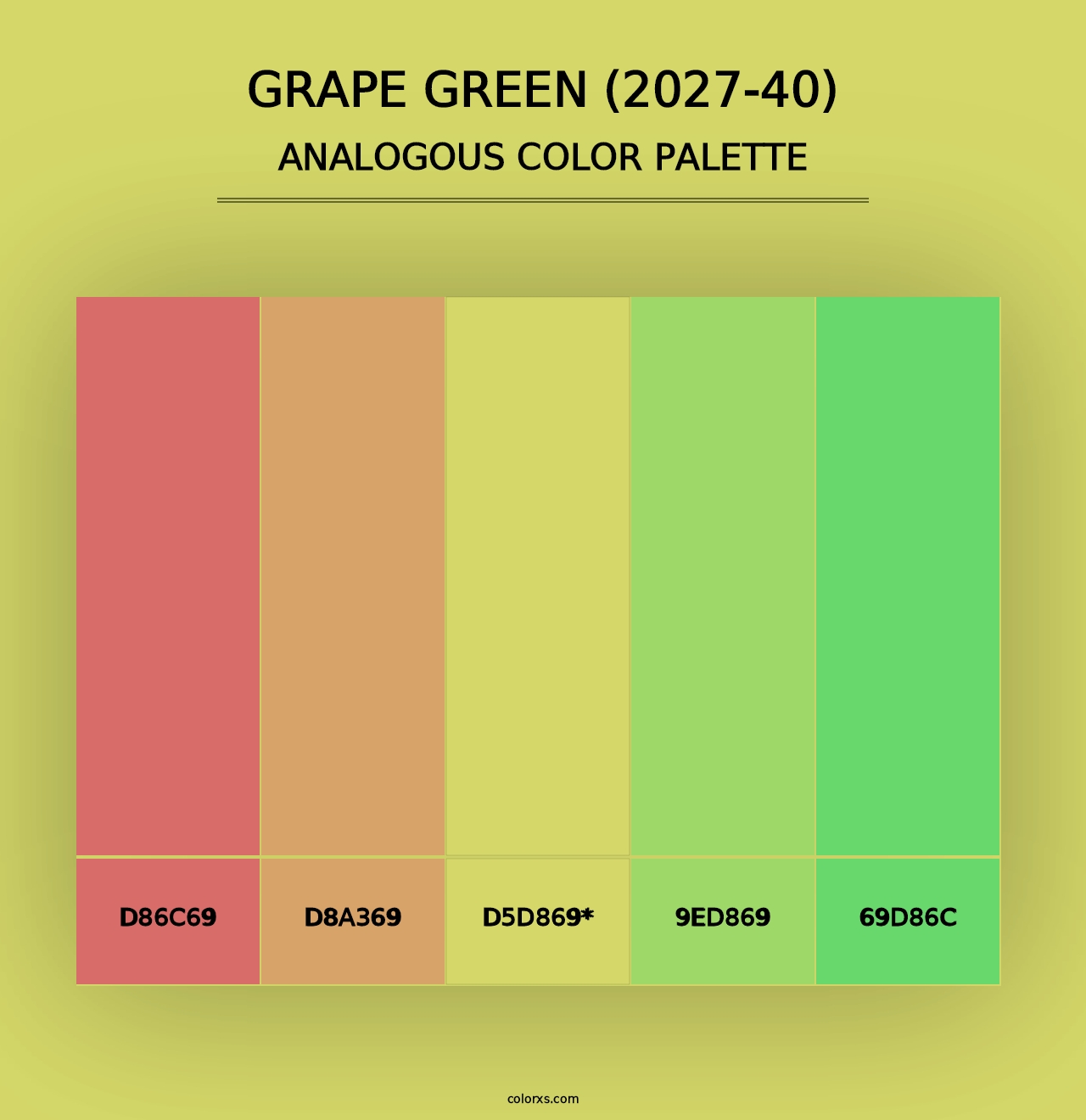 Grape Green (2027-40) - Analogous Color Palette