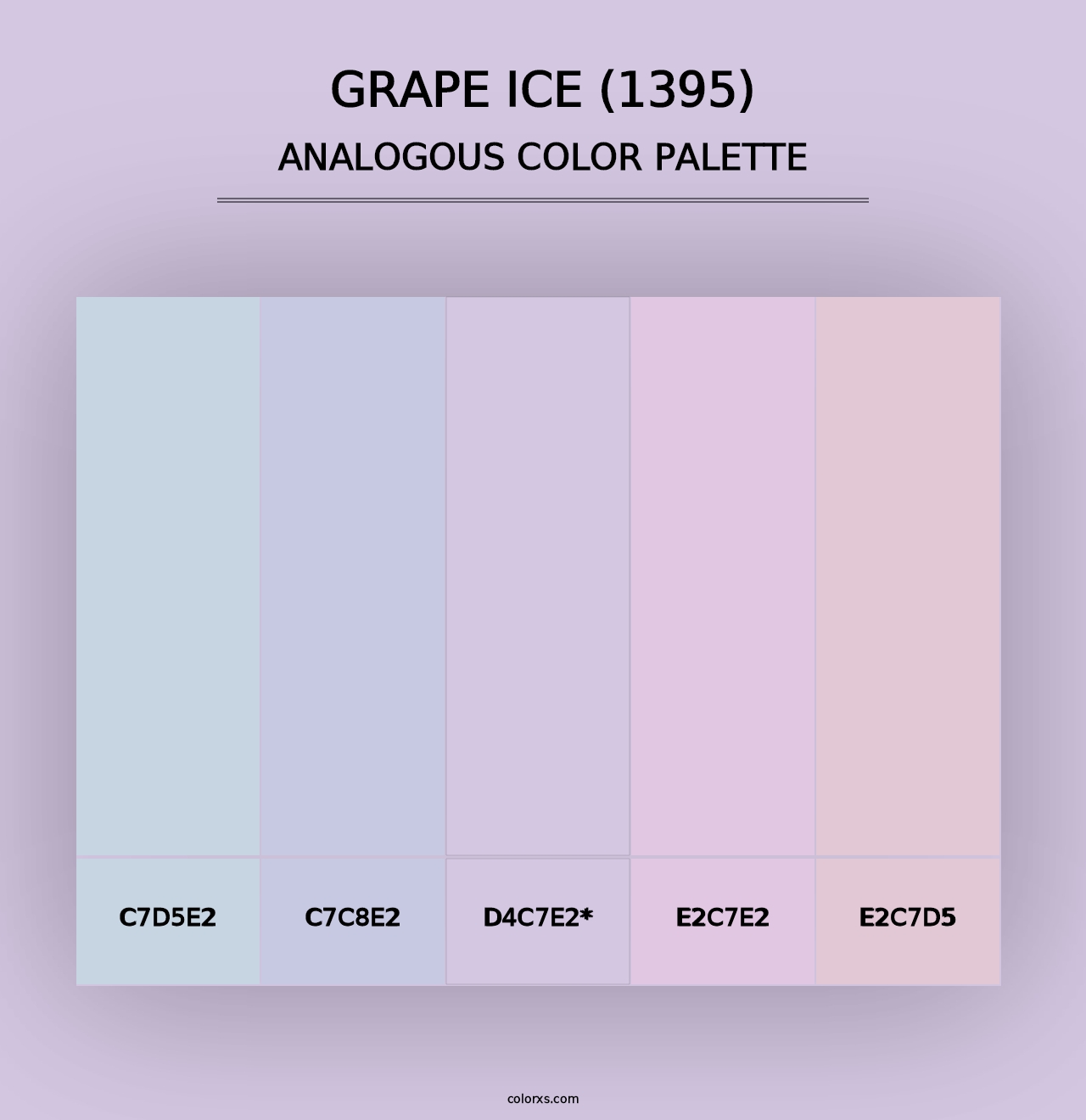 Grape Ice (1395) - Analogous Color Palette