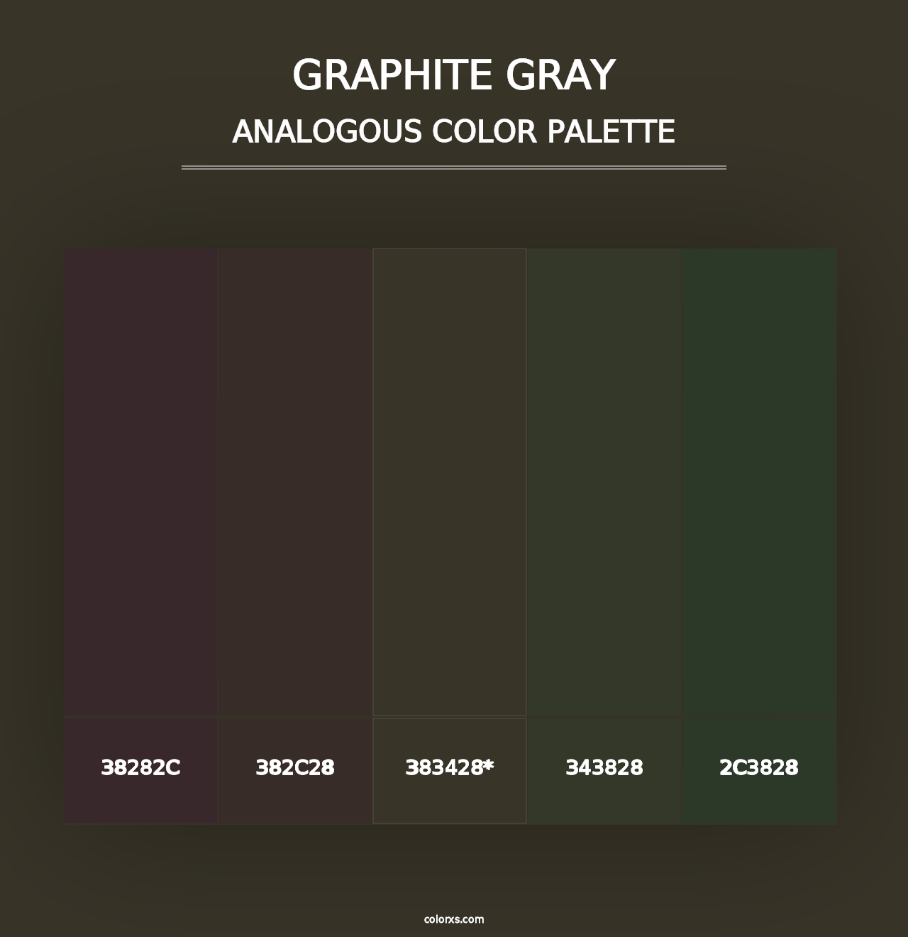 Graphite Gray - Analogous Color Palette