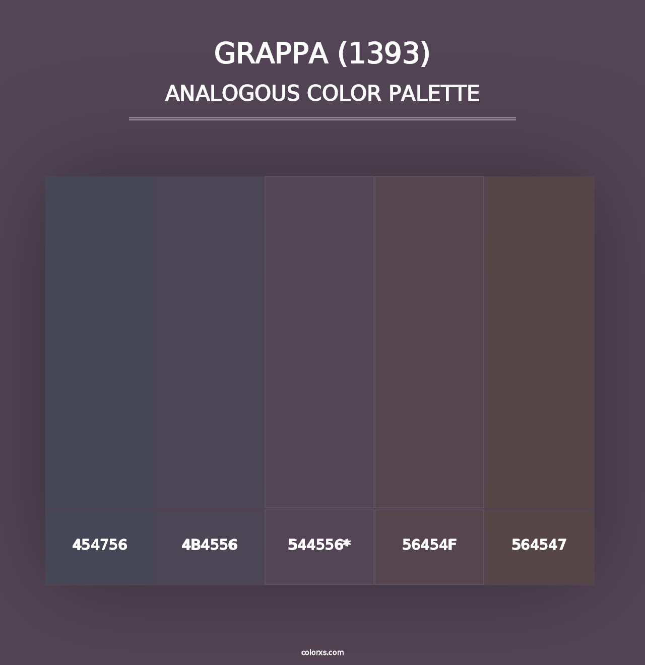 Grappa (1393) - Analogous Color Palette