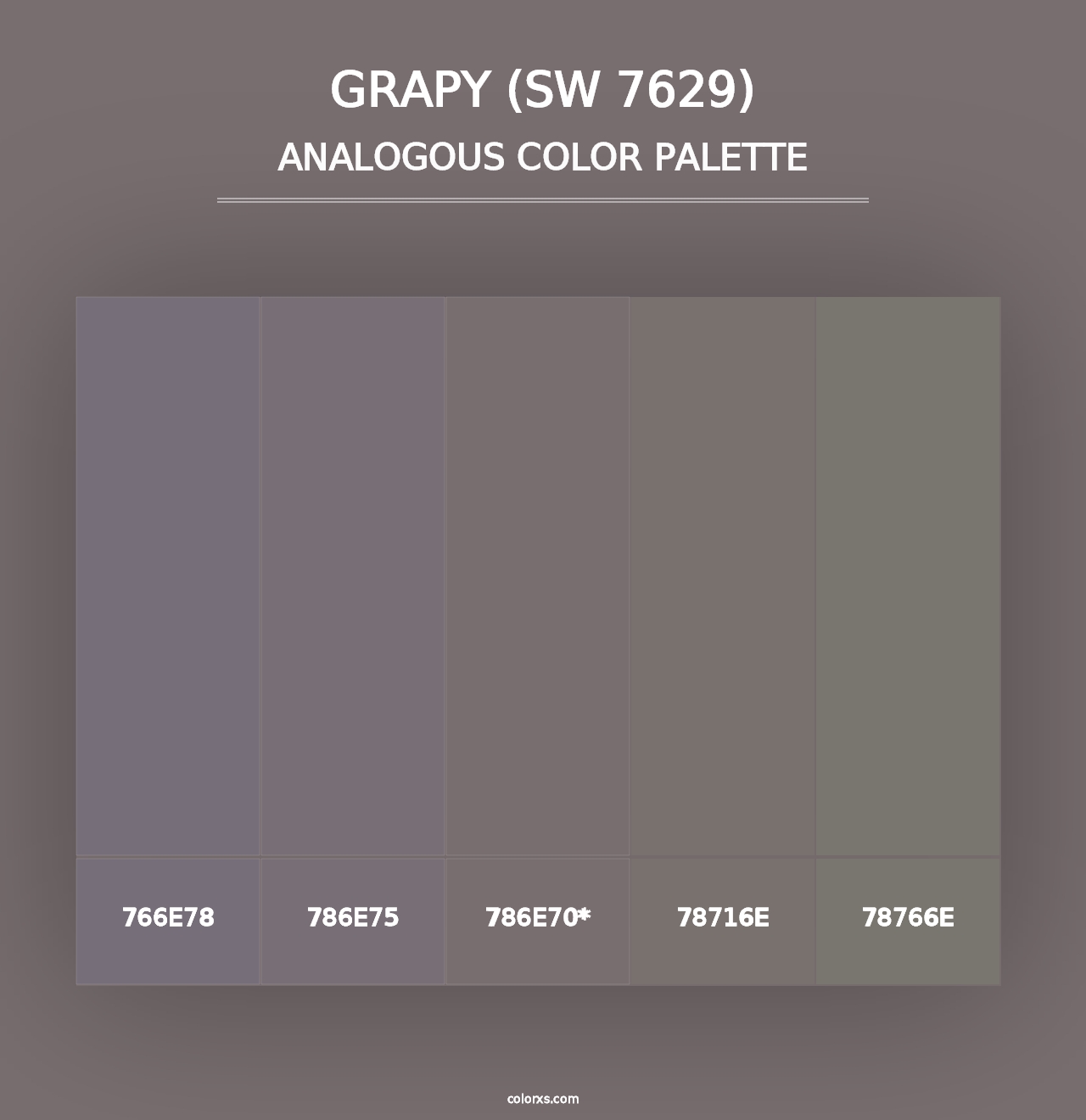 Grapy (SW 7629) - Analogous Color Palette