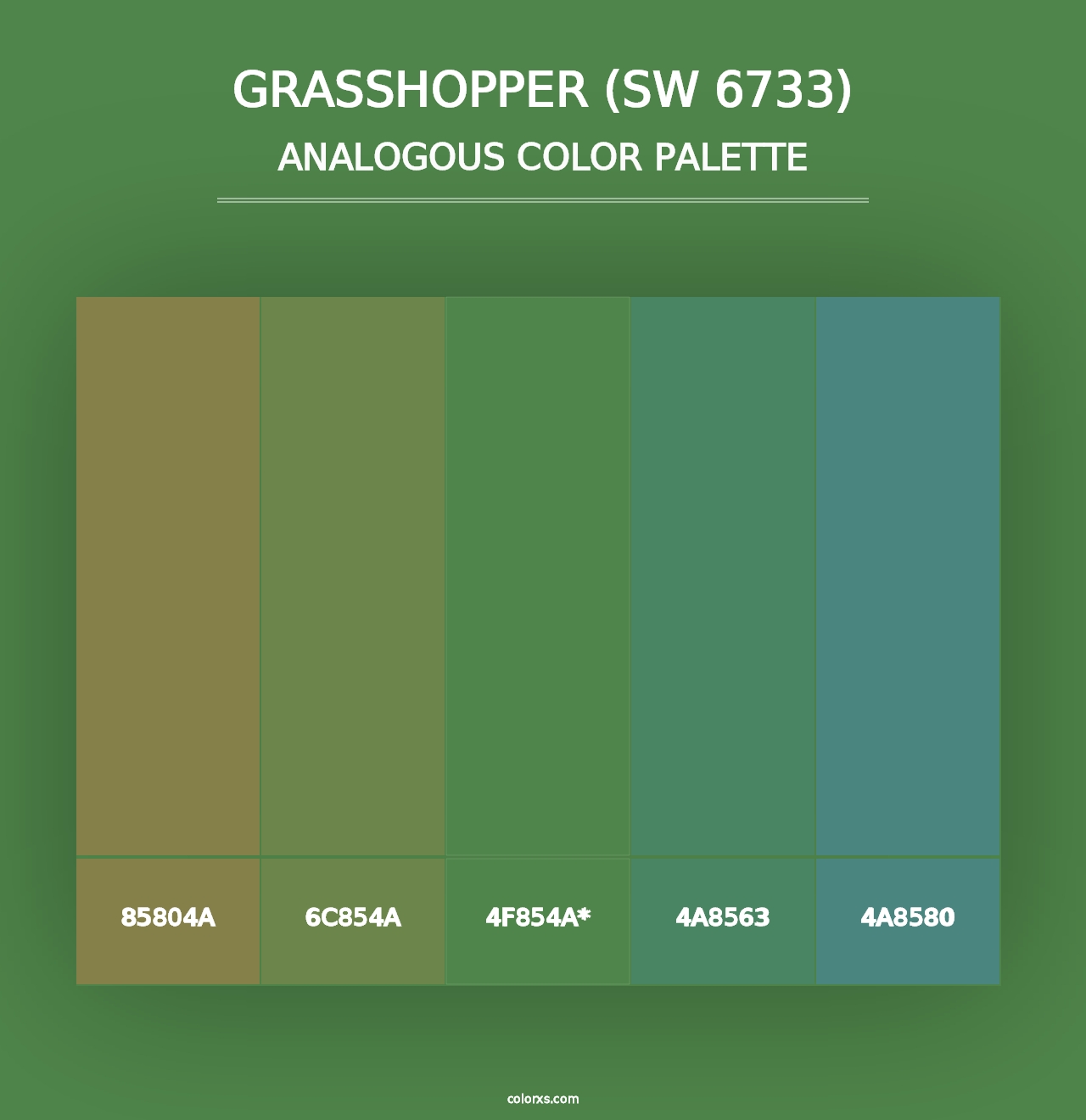 Grasshopper (SW 6733) - Analogous Color Palette