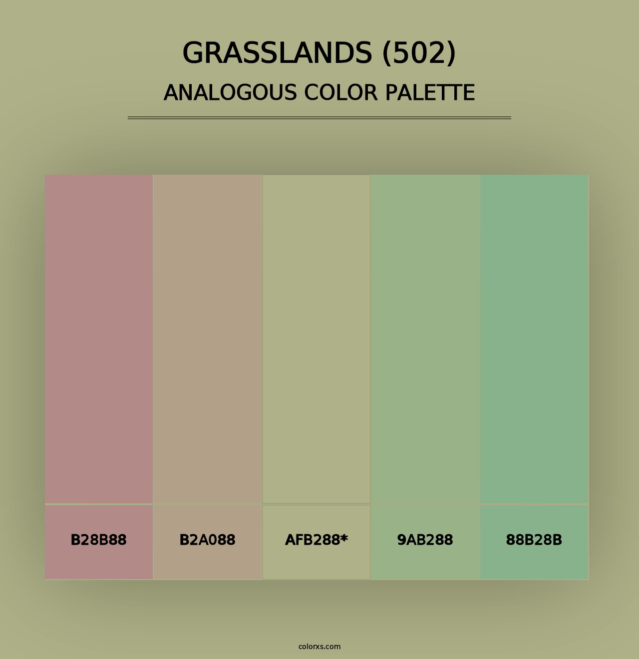 Grasslands (502) - Analogous Color Palette