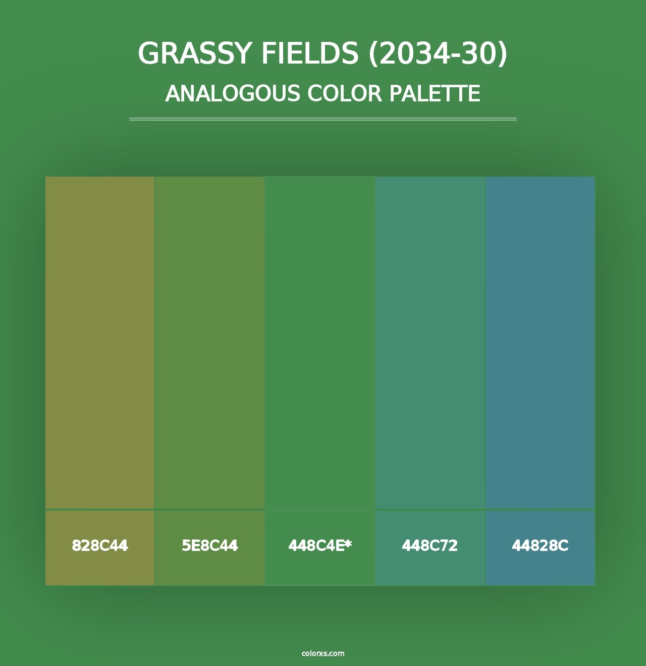 Grassy Fields (2034-30) - Analogous Color Palette