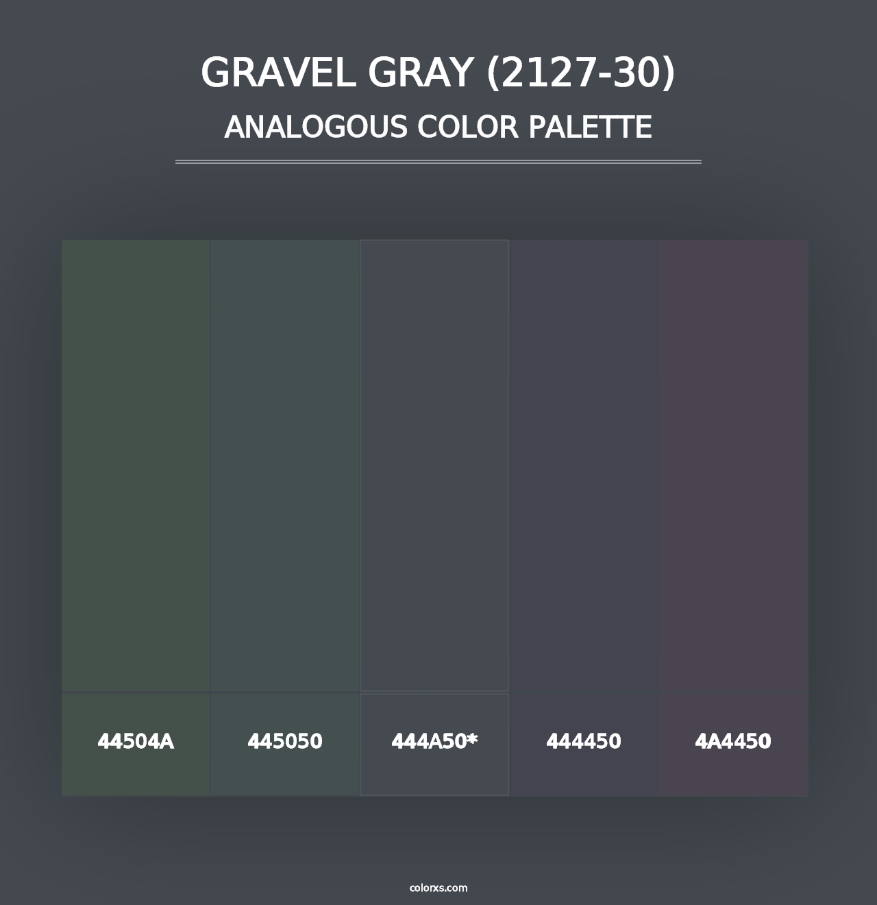 Gravel Gray (2127-30) - Analogous Color Palette