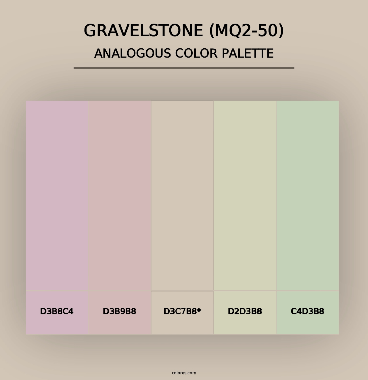 Gravelstone (MQ2-50) - Analogous Color Palette