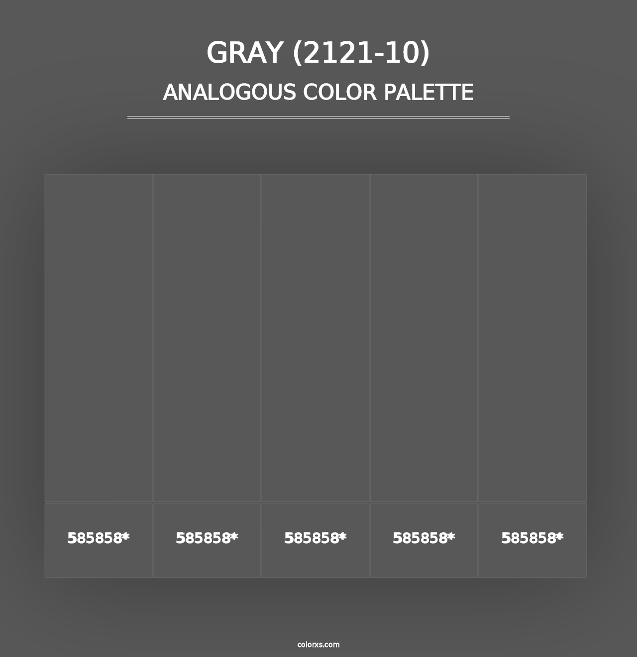 Gray (2121-10) - Analogous Color Palette