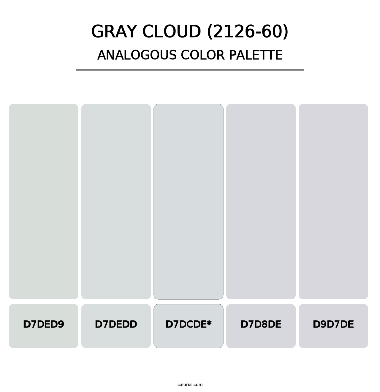 Gray Cloud (2126-60) - Analogous Color Palette