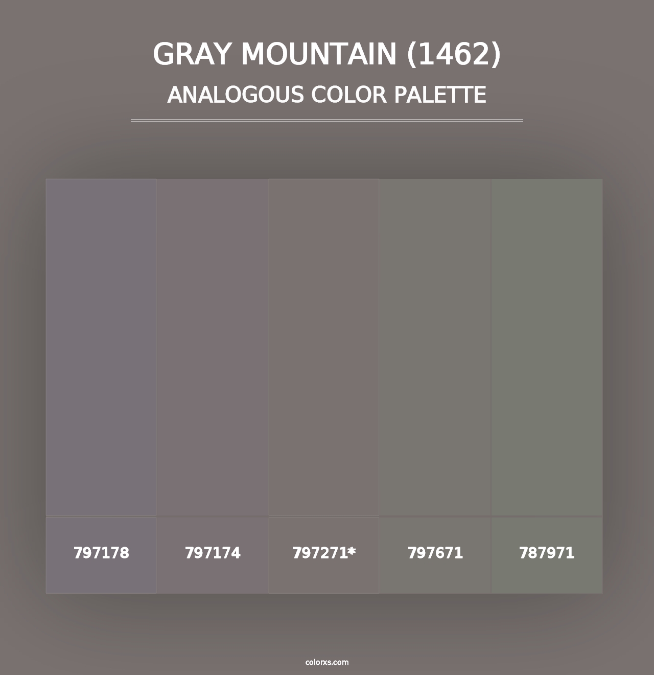 Gray Mountain (1462) - Analogous Color Palette