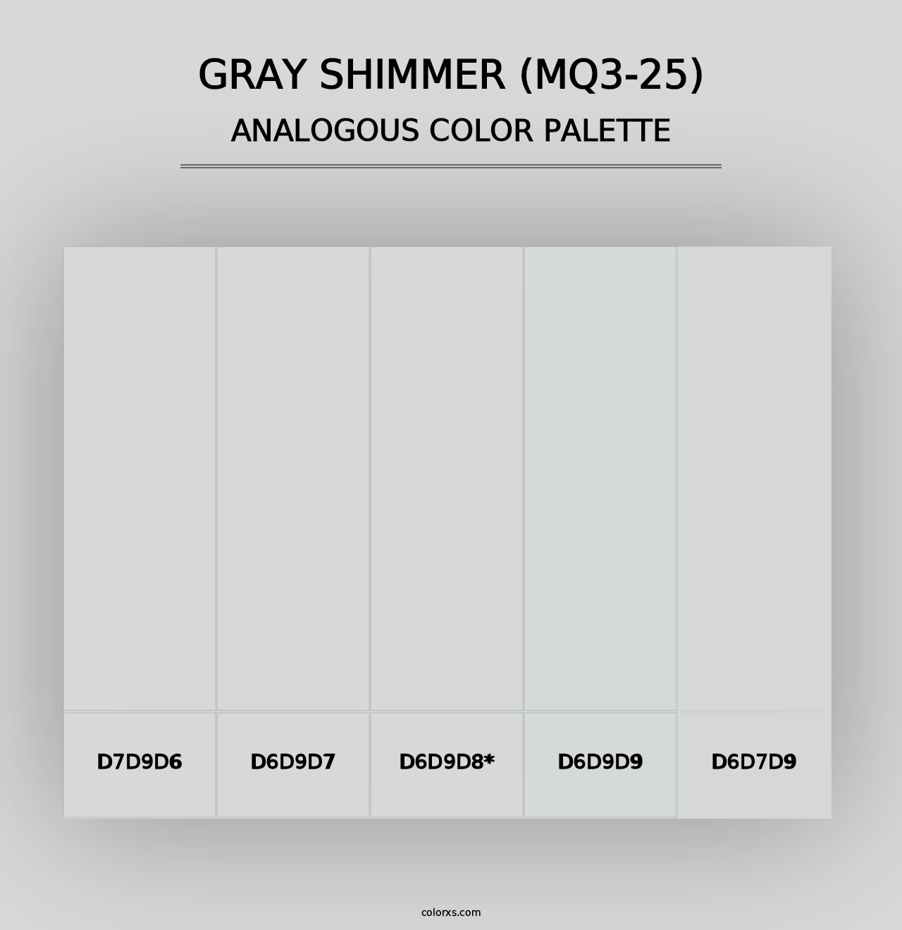 Gray Shimmer (MQ3-25) - Analogous Color Palette