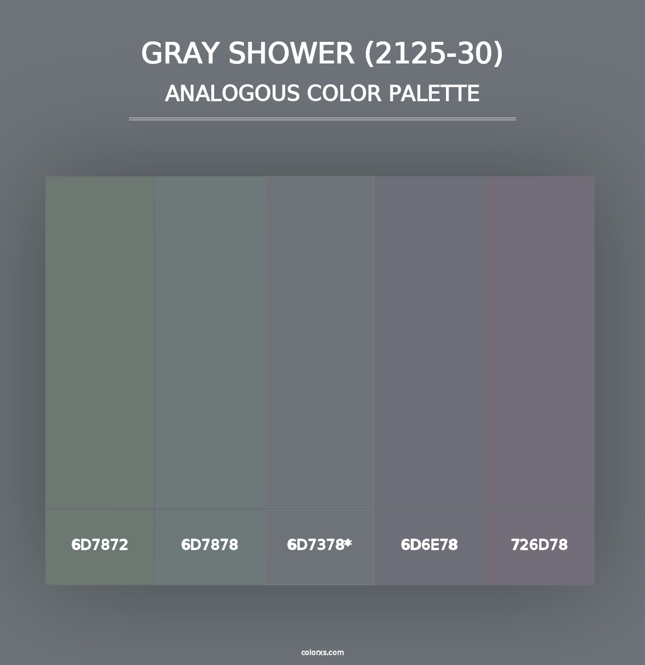 Gray Shower (2125-30) - Analogous Color Palette