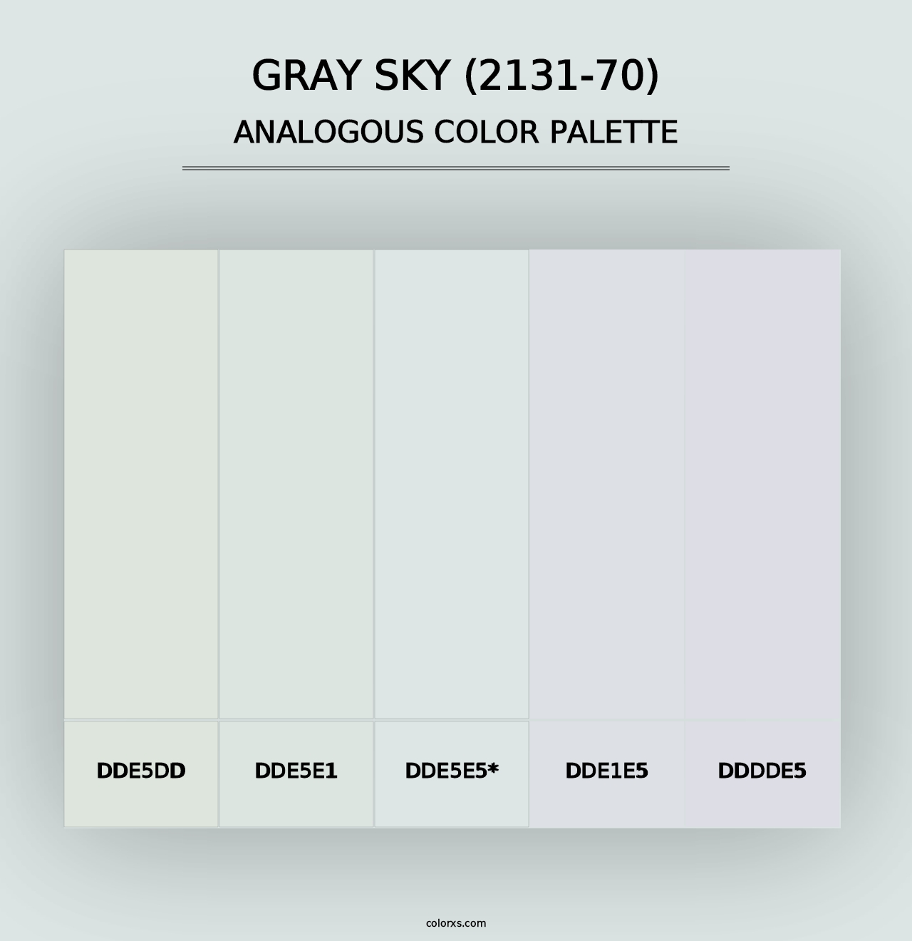 Gray Sky (2131-70) - Analogous Color Palette